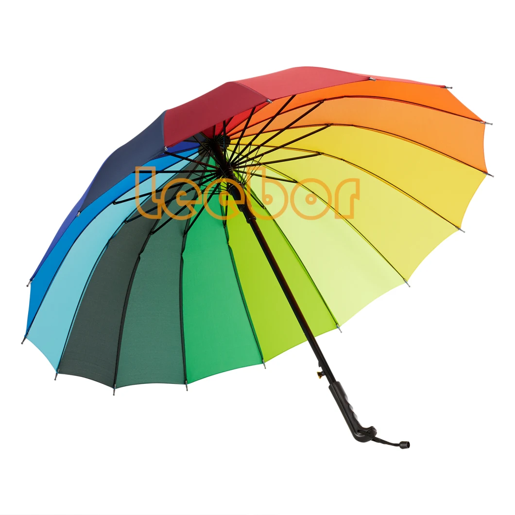 High Quality Double Layer 2 Folding Umbrella with Lace