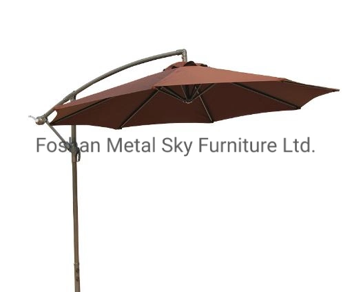 Outdoor Garden Marble Aluminum Folding Cantilever Parasols Patio Banana Umbrellas