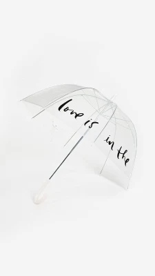 Ombrello a bolle trasparenti, Timo per feste - Baldacchino pop-up, Viaggio sole/pioggia - Ombrello a cupola grande, L'amore è nell'aria